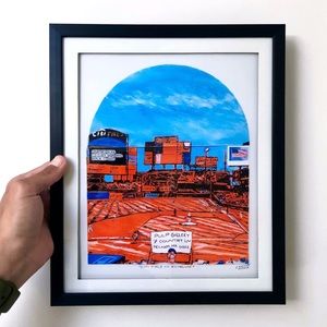 8.5x11” print of my drawing of The New York Mets Citi Field in Queens, NY